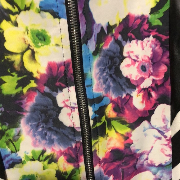 NWOT Mustard Seed funky floral striped strapless dress - Picture 6 of 9